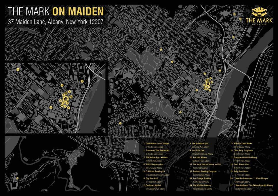 Downtown Albany 1 Bed + Workstation @ Maiden Lane公寓 外观 照片